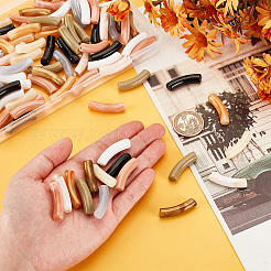 100шт 10 стиля непрозрачные акриловые бусины&nbsp;MACR-PH0001-72B