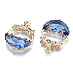 Граненые прозрачные стеклянные подвески&nbsp;X-GLAA-T020-18A