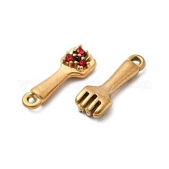 Подвески из нержавеющей стали 304 с микропаве из стразов&nbsp;STAS-G369-03G