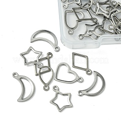 60 шт. 5 стиля подвески из нержавеющей стали 304&nbsp;STAS-FS0001-43