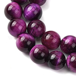 Природных тигровый глаз бисер нитей&nbsp;G-S259-03A-10mm