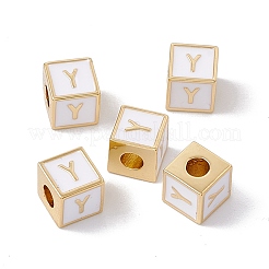 Стойки покрытие латунь эмаль бисер&nbsp;KK-B060-04G-04Y