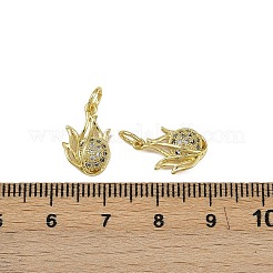 Латунные микро проложить кубического циркония подвески&nbsp;KK-I358-039G