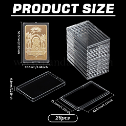 Прозрачные акриловые серебряные слитки золотые слитки для хранения&nbsp;AJEW-FG0001-19