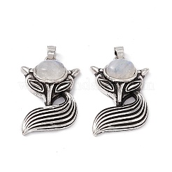 Подвески из натурального радужного лунного камня&nbsp;KK-A173-02AS-05