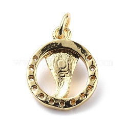 Латунные микро проложить кубического циркония подвески&nbsp;ZIRC-F131-12G