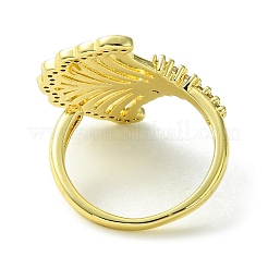 Открытые манжеты из латуни с микропаве кубический цирконий&nbsp;RJEW-K256-38G