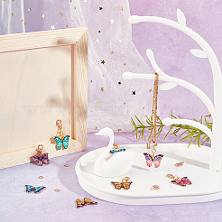 Наборы для самостоятельного изготовления подвески-бабочки&nbsp;DIY-SC0014-17