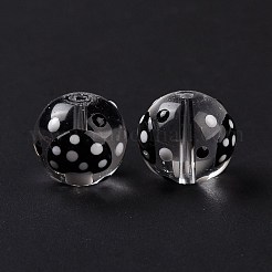 Стекло с эмалевыми бусинами&nbsp;LAMP-P058-01H