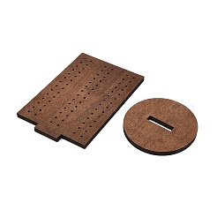 Подставки для сережек из дерева прямоугольной формы&nbsp;ODIS-K004-02