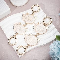 Цепи из сплава эмали для цепочек для кошельков&nbsp;PURS-WH0001-40