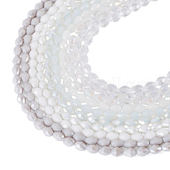 10 нить 10 цвета прозрачных стеклянных бусин&nbsp;EGLA-TA0013-24D