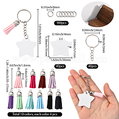 Наборы для изготовления брелока-подвески из алюминия с двусторонней термопередачей своими руками&nbsp;DIY-SP0005-26B