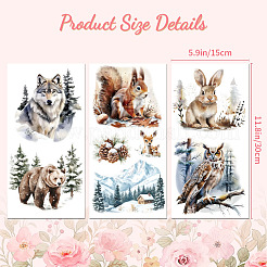 3 лист 3 стиля ПВХ водонепроницаемые декоративные наклейки&nbsp;DIY-WH0404-335