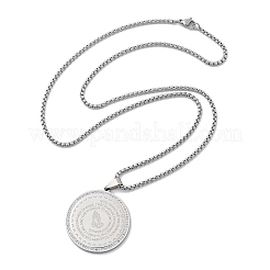 201 кулон из нержавеющей стали со стразами для женщин&nbsp;LS-NJEW-U021-05P