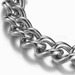 Браслеты из нержавеющей стали 304 с панцирным плетением&nbsp;BJEW-G511-08