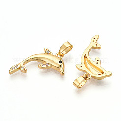 Латунные микро проложить кубического циркония подвески&nbsp;KK-N257-10G