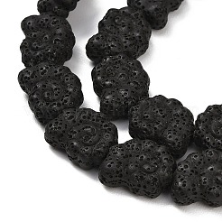 Бусы из натуральной лавы&nbsp;G-G347-01D