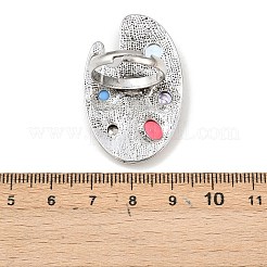 Регулируемый сплав с кольцами для пальцев из смолы&nbsp;LS-RJEW-Z120-01AS