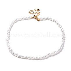 Овальные пластиковые бусины с имитацией жемчуга&nbsp;NJEW-U013-09G