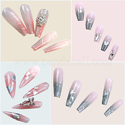 8 лист 4 стиля лазерный узор в виде сердца наклейки для ногтей&nbsp;DIY-CY0001-90