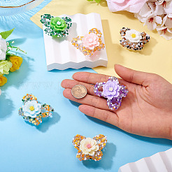 6 шт. 6-х цветные непрозрачные акриловые блестящие стразы&nbsp;MACR-TA0002-35