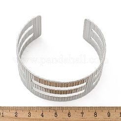 Браслеты-манжеты из нержавеющей стали 304 для женщин&nbsp;BJEW-M045-01P