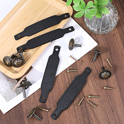 Ручки для ящиков из искусственной кожи&nbsp;FIND-WH0290-10B-AB