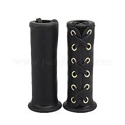 2 комплект чехлов на ручки мотоцикла из искусственной кожи 2 цветов&nbsp;AJEW-AN0007-41