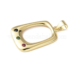 Латунные микро проложить кубического циркония подвески&nbsp;KK-A252-14A-G