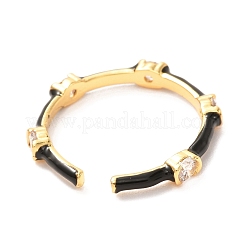 Бамбуковые кольца-манжеты с золотой эмалью для женщин&nbsp;KK-G404-11