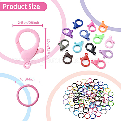 Акриловые застежки в виде когтей лобстера&nbsp;DIY-YW0011-21A