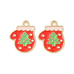Рождественские эмали сплава подвески&nbsp;ENAM-D047-09LG-07