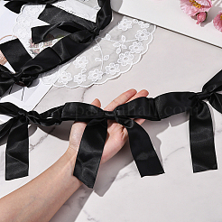 2 стиль баннеры с бантом из ткани&nbsp;AJEW-SP0002-70E