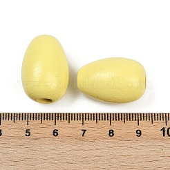 Спрей окрашены деревянные европейские бусины&nbsp;WOOD-F017-10B