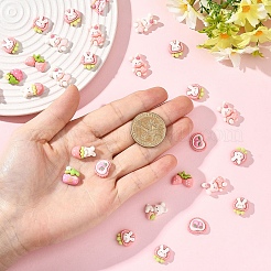 20 шт. симпатичных кабошонов из непрозрачной смолы с эффектом декодирования&nbsp;RESI-YW0005-48