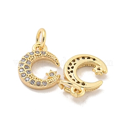 Латунные микропаве прозрачные кубические циркониевые подвески KK-Z044-17C