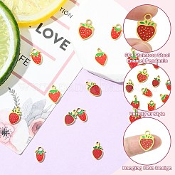 14 шт. 7 стиля эмалевых подвесок из нержавеющей стали 304&nbsp;STAS-CJ0002-95