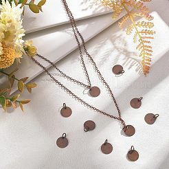 100 шт. латунная штампованная пустая бирка-подвеска&nbsp;KK-FH0002-60R