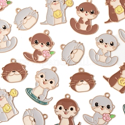 30шт 10 стиля подвески из сплава с эмалью&nbsp;ENAM-FS0002-81