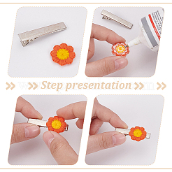 80 шт. 8-х цветные аксессуары для украшения из полиэстера&nbsp;DIY-FG0005-47