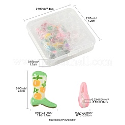 8 шт. 8-цветные стеклянные бусины&nbsp;LAMP-FS0001-62