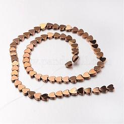 Гальванизировать немагнитных синтетический гематит нитей бисера&nbsp;G-F300-23C-08