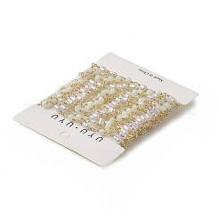 Пластиковые цепочки ручной работы из жемчуга и счетов из бисера&nbsp;CHC-C026-27