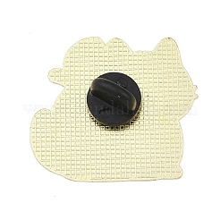 В форме кошки с оранжевыми эмалевыми булавками&nbsp;JEWB-I052-02G-03