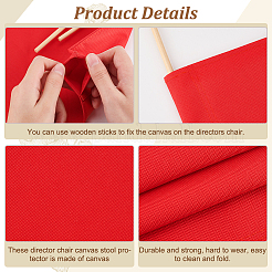 Сменный чехол для стула из брезентовой ткани&nbsp;AJEW-WH0258-963B-01