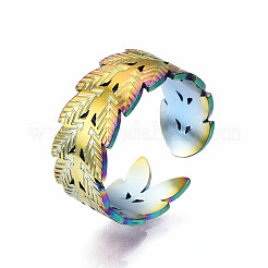 Манжетные кольца в виде листьев&nbsp;RJEW-N038-018