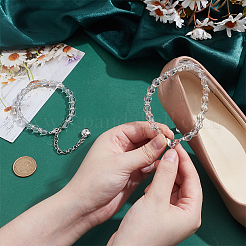 2 шт. цепочка для шнурков из смолы и железа со стразами&nbsp;AJEW-PH0006-77