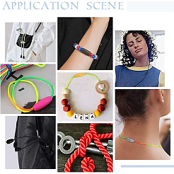 1 рулон нейлонового атласного шнура с плетением «раттейл»&nbsp;NWIR-PH0002-13B