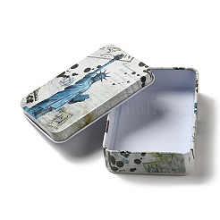 Прямоугольный ящик для хранения белой жести&nbsp;LS-CON-G005-B10